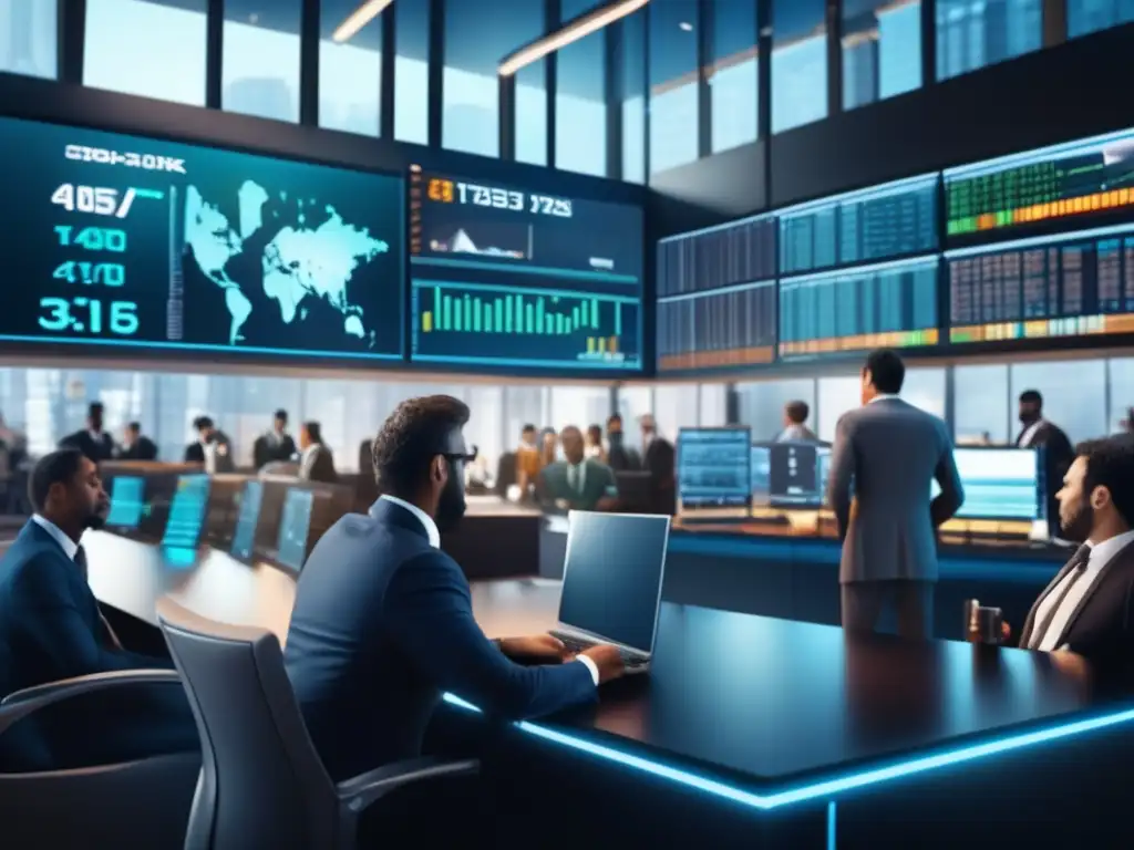 Mercado de commodities enérgico y moderno Mercado de commodities con indicadores clave de inversión