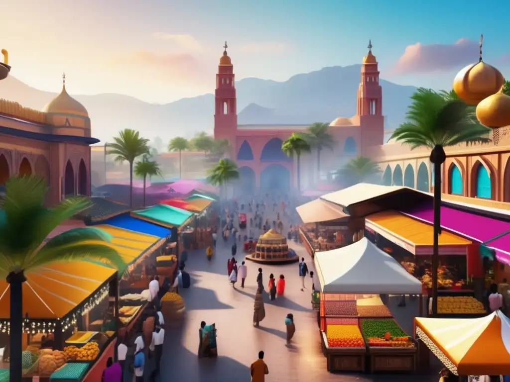 Mercado vibrante en ciudad emergente Mercado emergente muestra potencial turístico - Inversiones turismo mercados emergentes