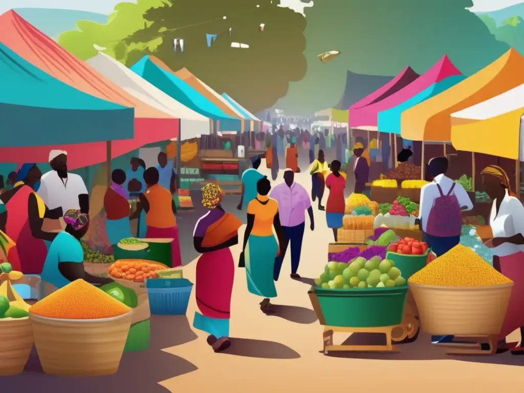 Mercado rural: Empoderamiento económico y desarrollo local Mercado rural vibrante con microfinanzas para sectores vulnerables