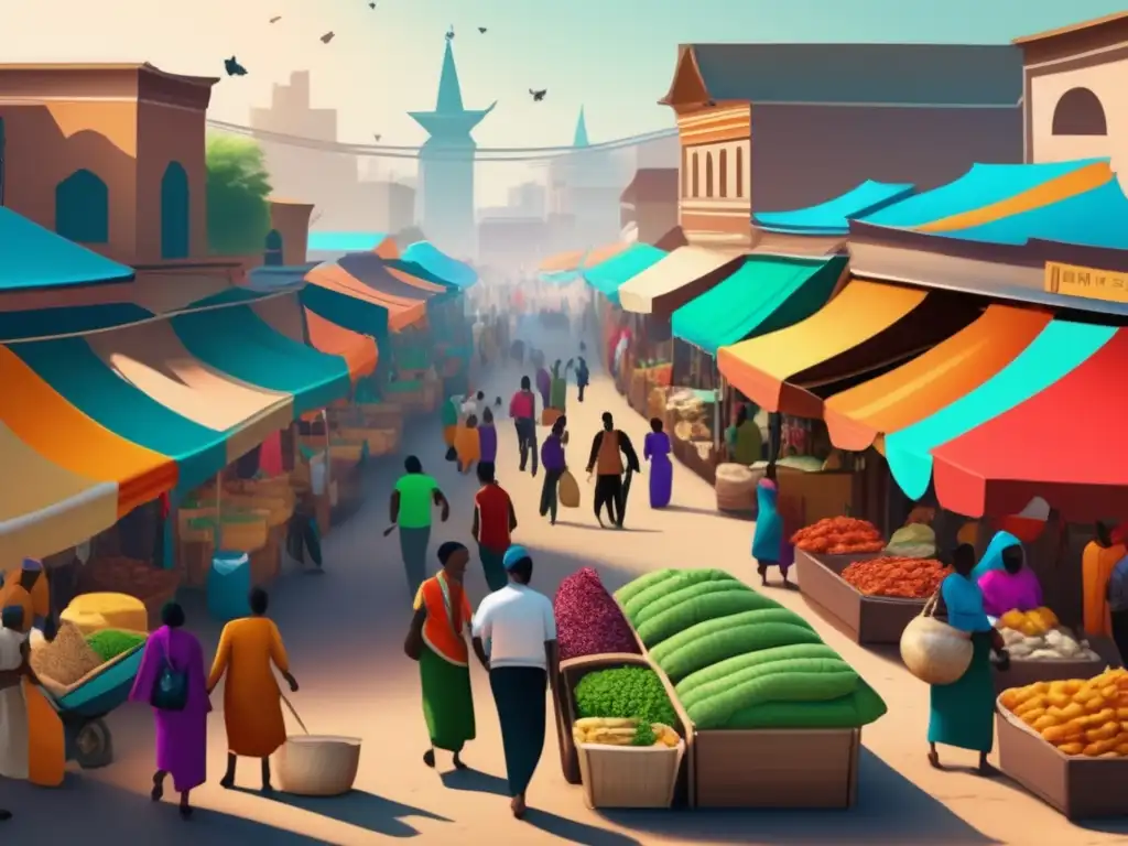 Mercado vibrante y diverso en comunidad marginal Mercado vibrante en comunidad marginada: Microcréditos para comunidades marginadas