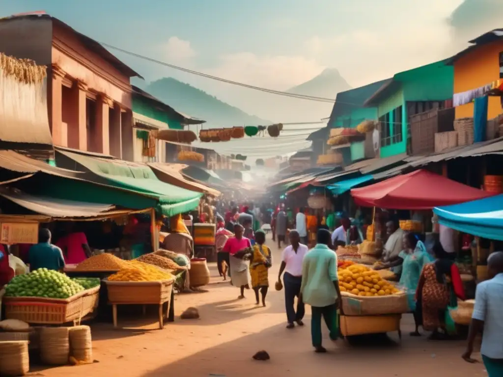 Mercado vibrante y diverso Mercado vibrante en país en desarrollo con microfinanzas móviles para inclusión financiera