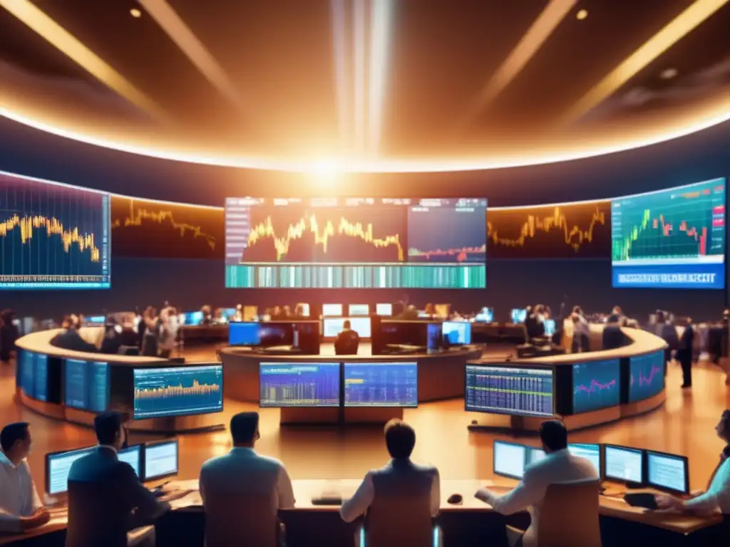 Traders en acción: Mercado de valores Interconexión de mercados financieros y traders en acción