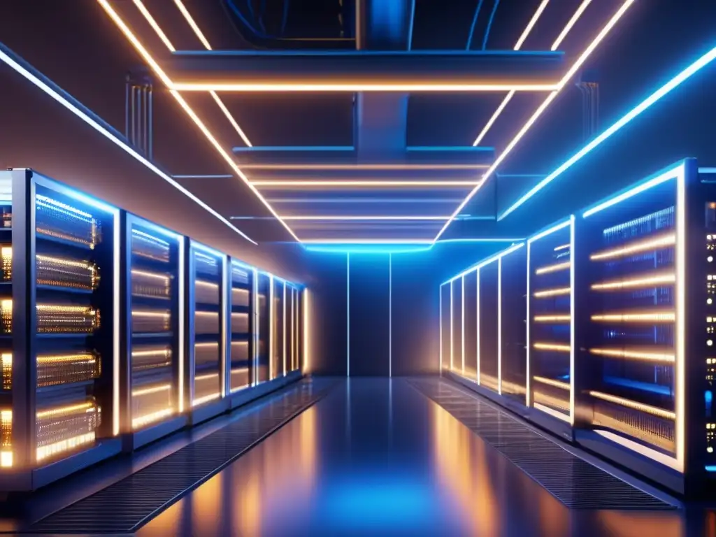 Granja de minería de criptomonedas avanzada Guía de minería de criptomonedas: Moderna granja de minado de criptomonedas en 8k, tecnología avanzada y eficiencia