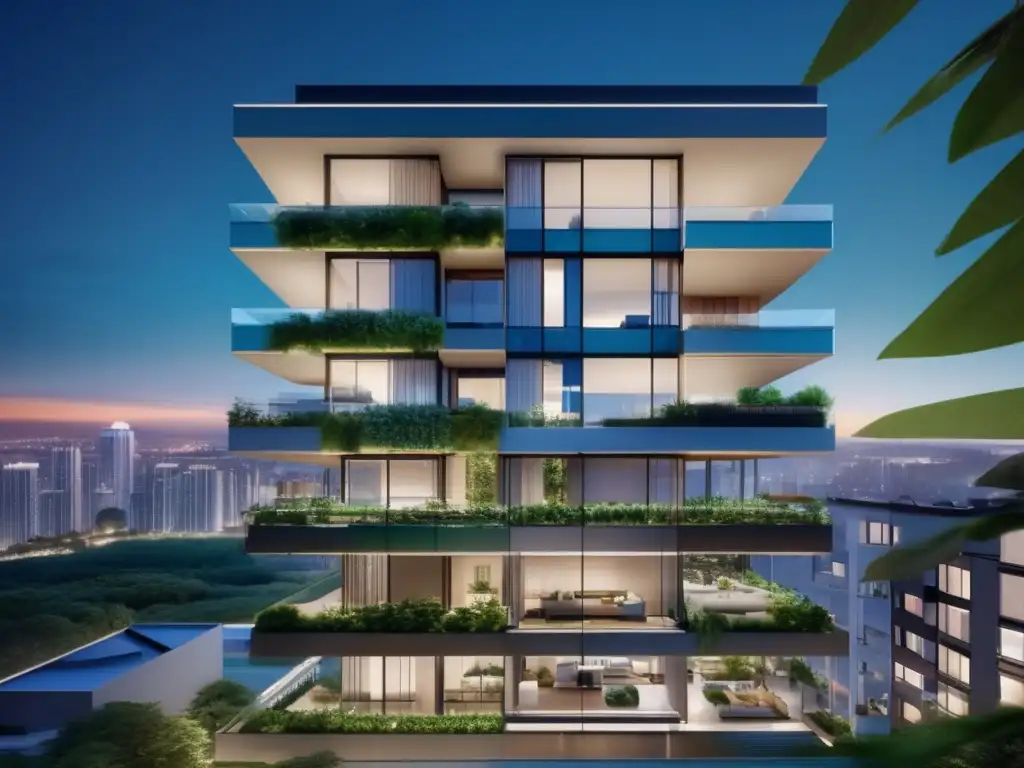 Un complejo de apartamentos moderno y elegante en la ciudad Moderno complejo de apartamentos en la ciudad: Estrategias inversión inmobiliaria principiantes