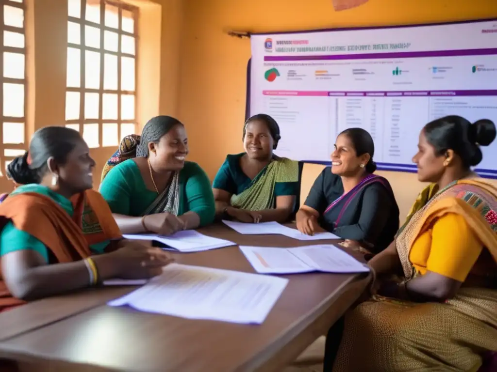 Mujeres empoderadas en taller de educación financiera Mujeres en taller financiero: Empoderamiento a través de microcréditos en comunidades marginadas