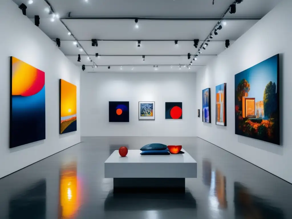 Galería de arte moderno con obras maestras desconocidas Invertir en obras maestras desconocidas: una galería de arte moderna con obras únicas y potencial de inversión