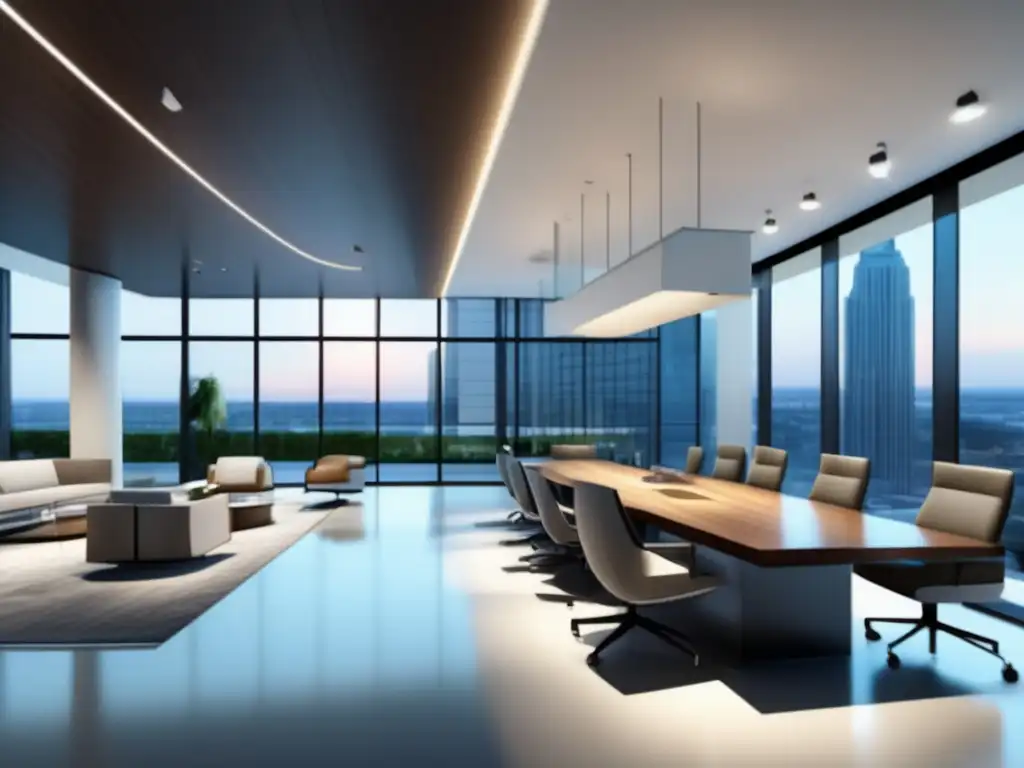 Oficina de arriendo comercial moderna Oficina comercial moderna con arrendamiento de propiedades comerciales: Estrategias de arrendamiento y diseño profesional