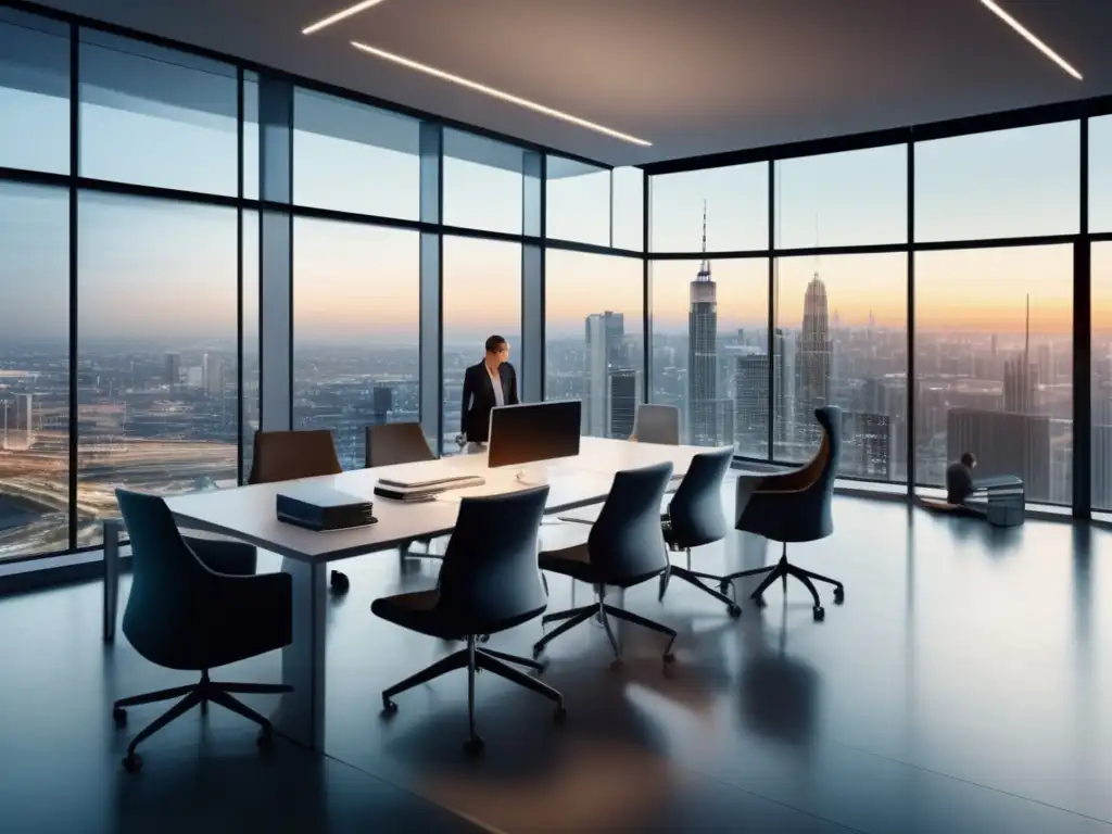 Oficina moderna con profesionales y análisis Oficina contemporánea con profesionales analizando franquicias - Errores comunes invertir franquicias