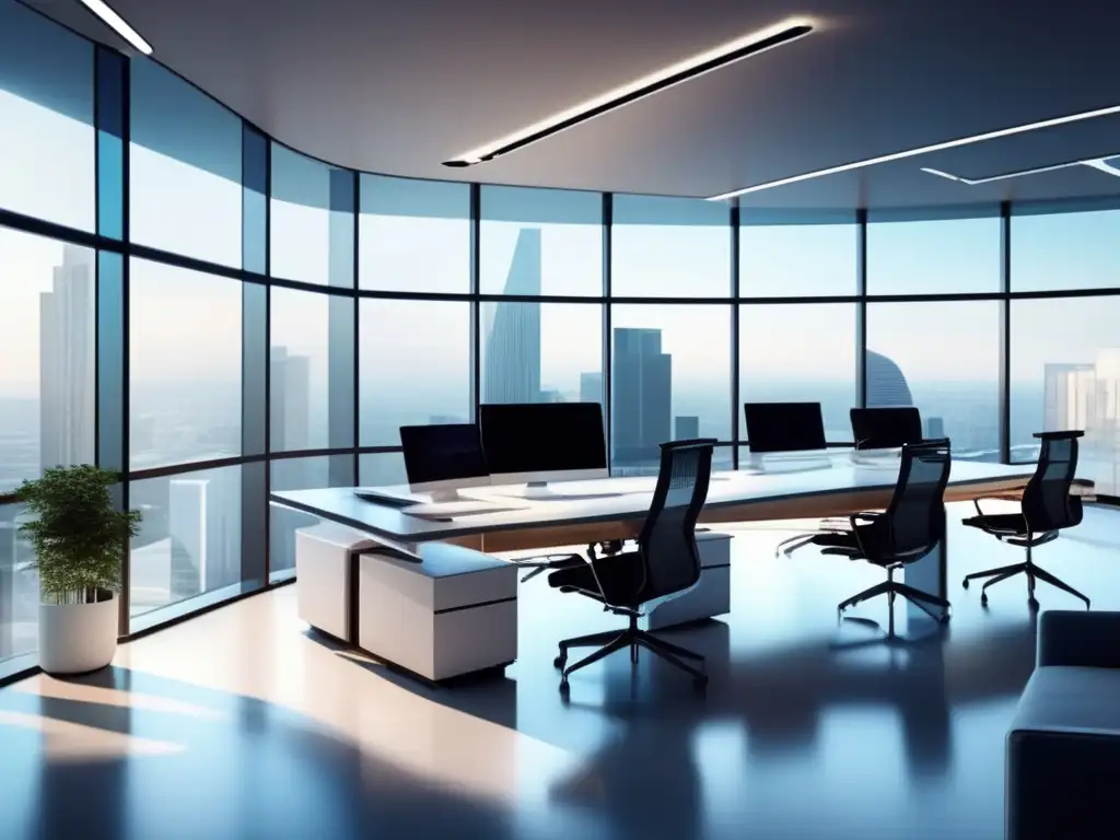 Oficina moderna y minimalista Oficina moderna con diseño minimalista - Fiscalidad en inversiones digitales