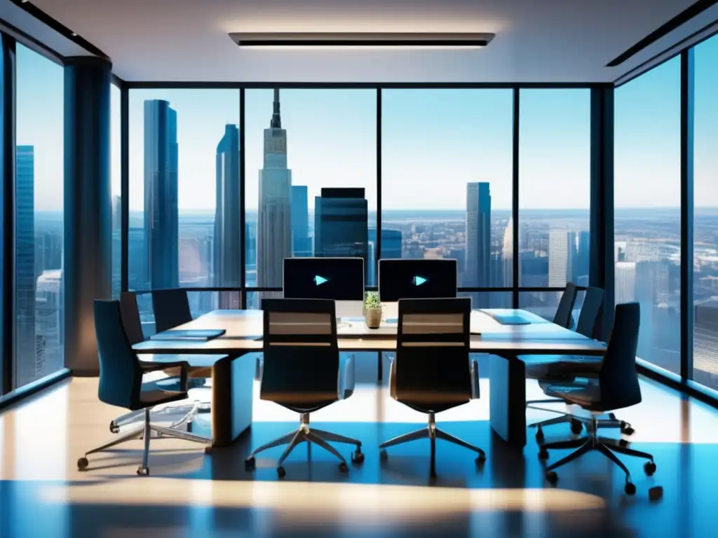 Oficina moderna con inversiones diversificadas Oficina moderna y diversa con inversiones pasivas a largo plazo