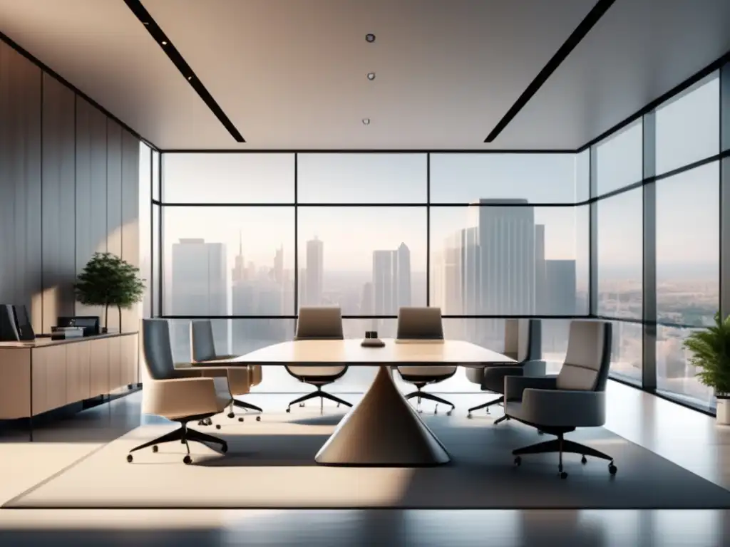 Oficina moderna y elegante Oficina moderna y elegante - Estrategias gestión riesgos inversores