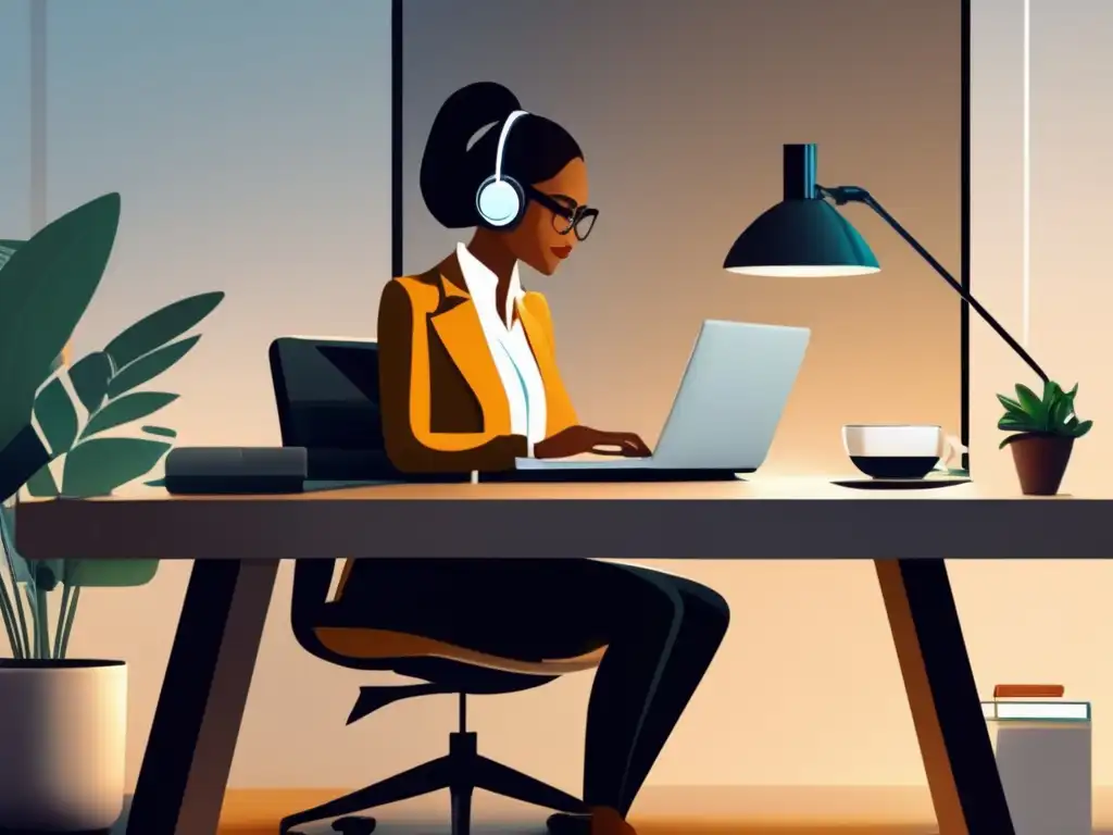 Oficina moderna con freelancer trabajando Oficina moderna con freelancer trabajando - Optimización fiscal para inversiones freelance