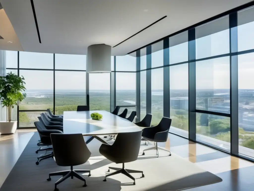 Oficina moderna con luz natural y tecnología avanzada Oficina moderna con luz natural, diseño contemporáneo y profesionales discutiendo - Guía completa sobre fondos inmobiliarios
