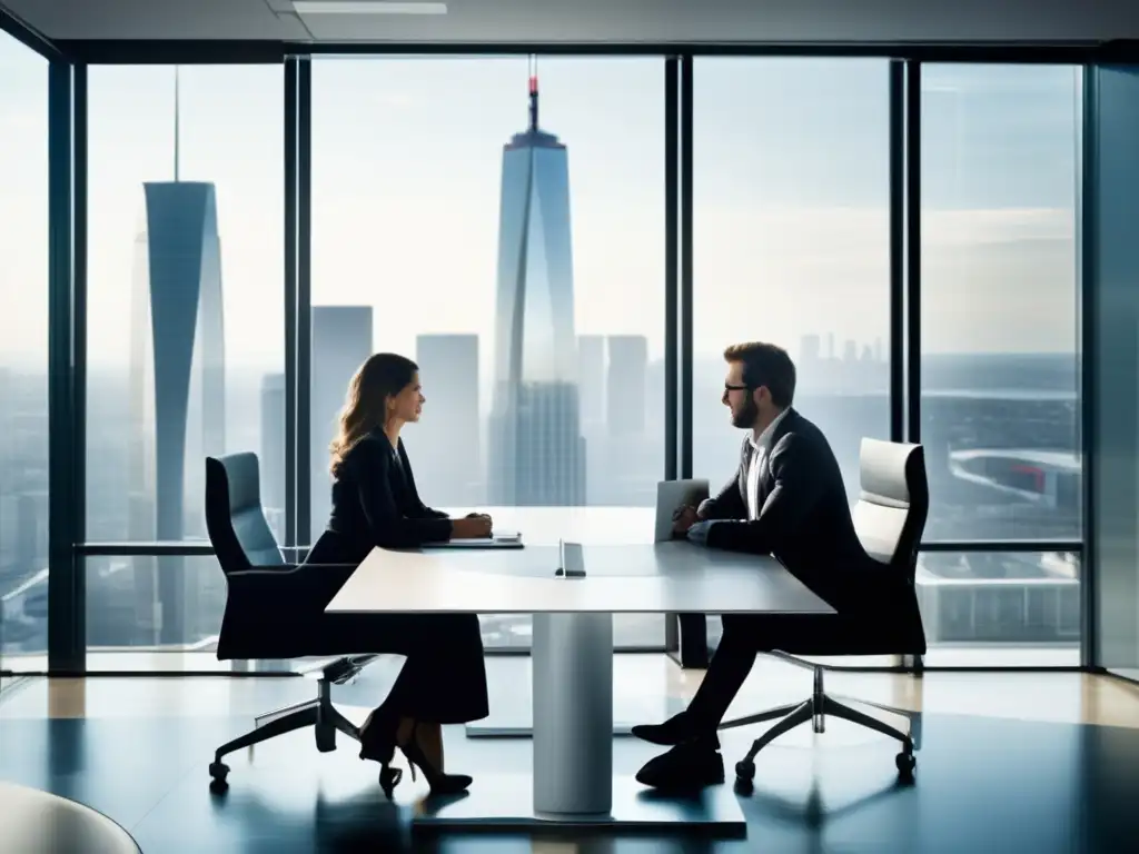 Oficina moderna con socios discutiendo Oficina moderna con pareja discutiendo - Consejos para invertir en pareja