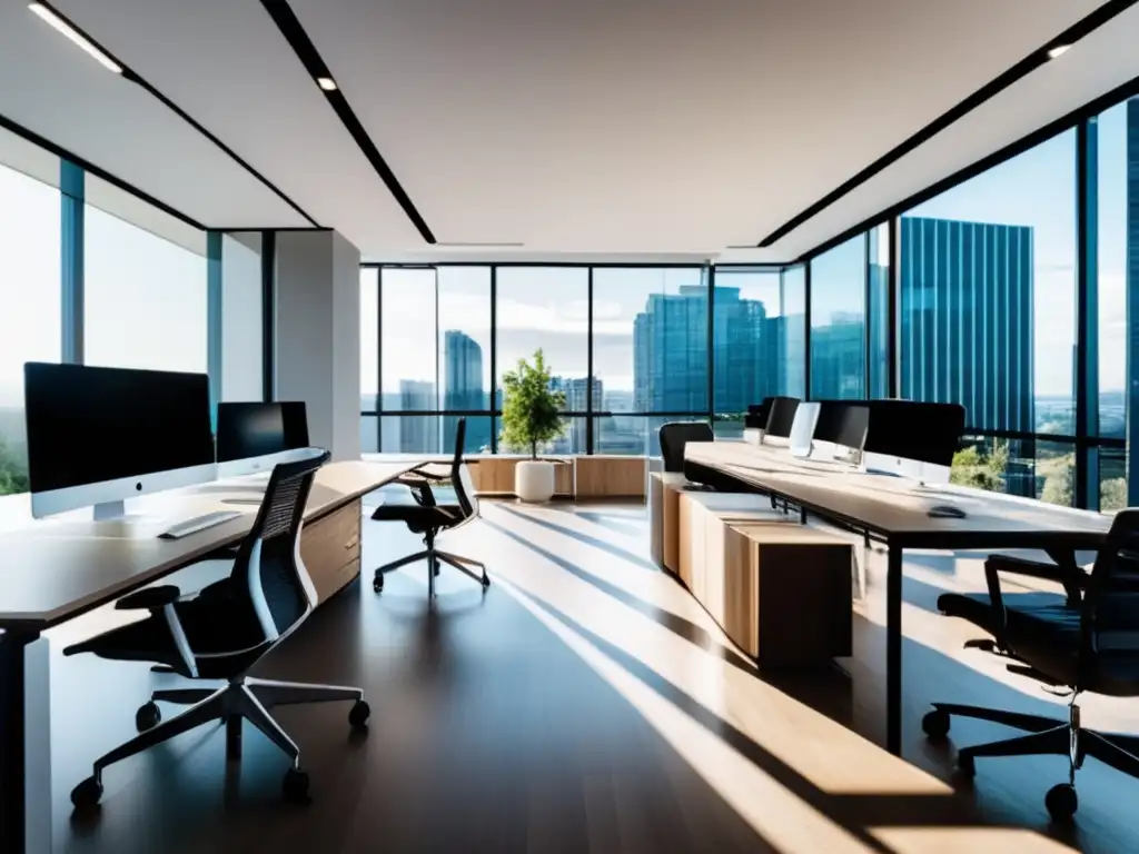 Oficina moderna y profesional Oficina moderna y profesional para autónomos inversionistas