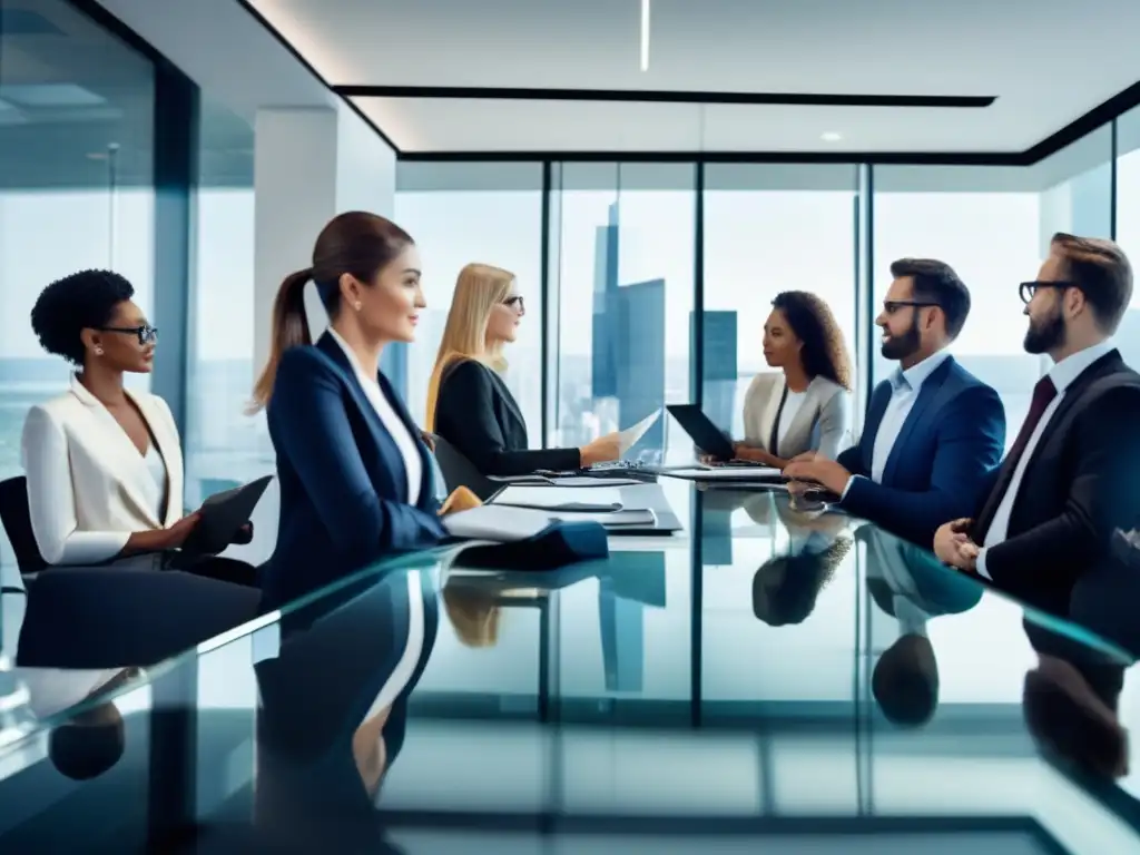 Inversores profesionales en oficina moderna Oficina moderna con profesionales en actividades de inversión