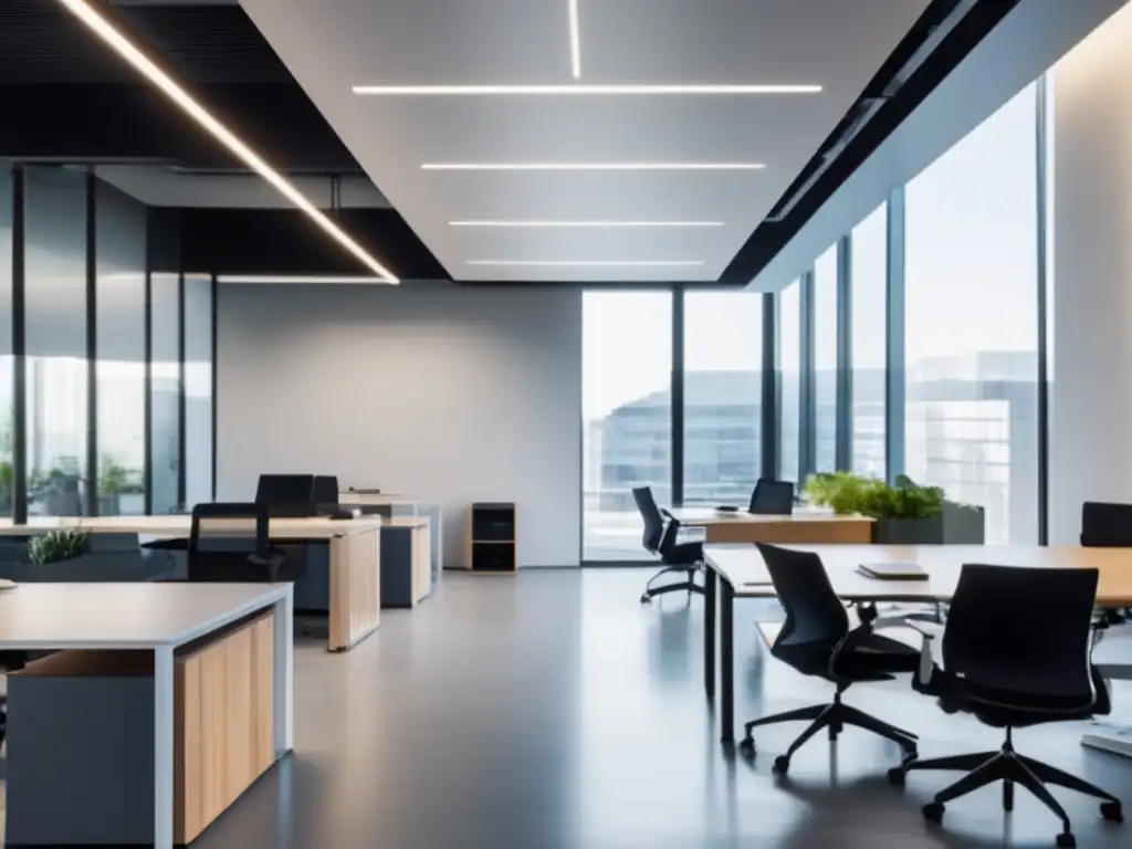 Oficina moderna con asesor financiero humano y robot Oficina moderna con roboadvisor y asesor humano: Beneficios de los RoboAdvisors en inversiones