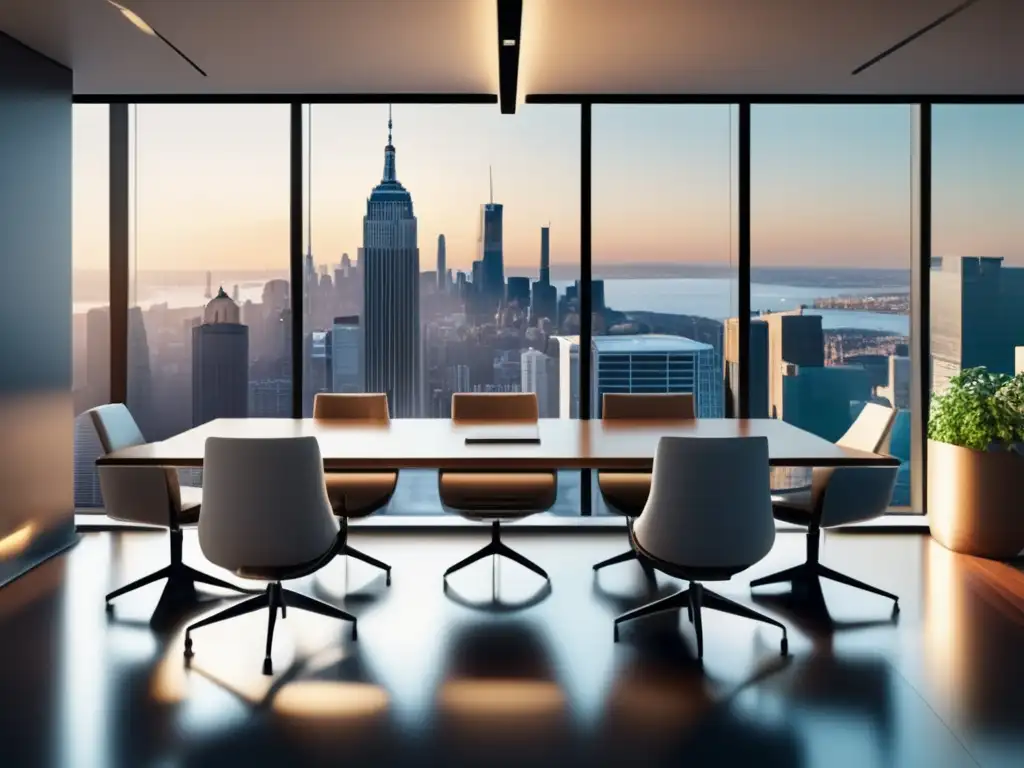 Oficina moderna con vistas a la ciudad Oficina moderna con vista a la ciudad: Rentabilidad inversiones comerciales