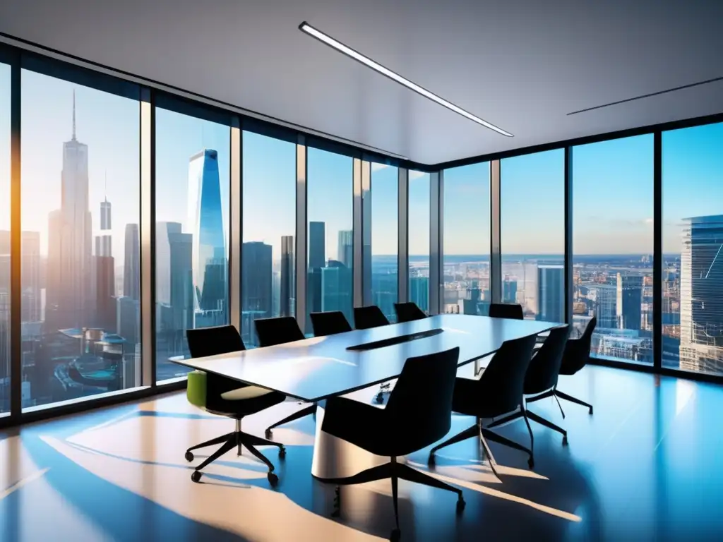 Oficina moderna con vista a la ciudad Oficina moderna con vista a la ciudad: Estrategias de inversión a corto plazo