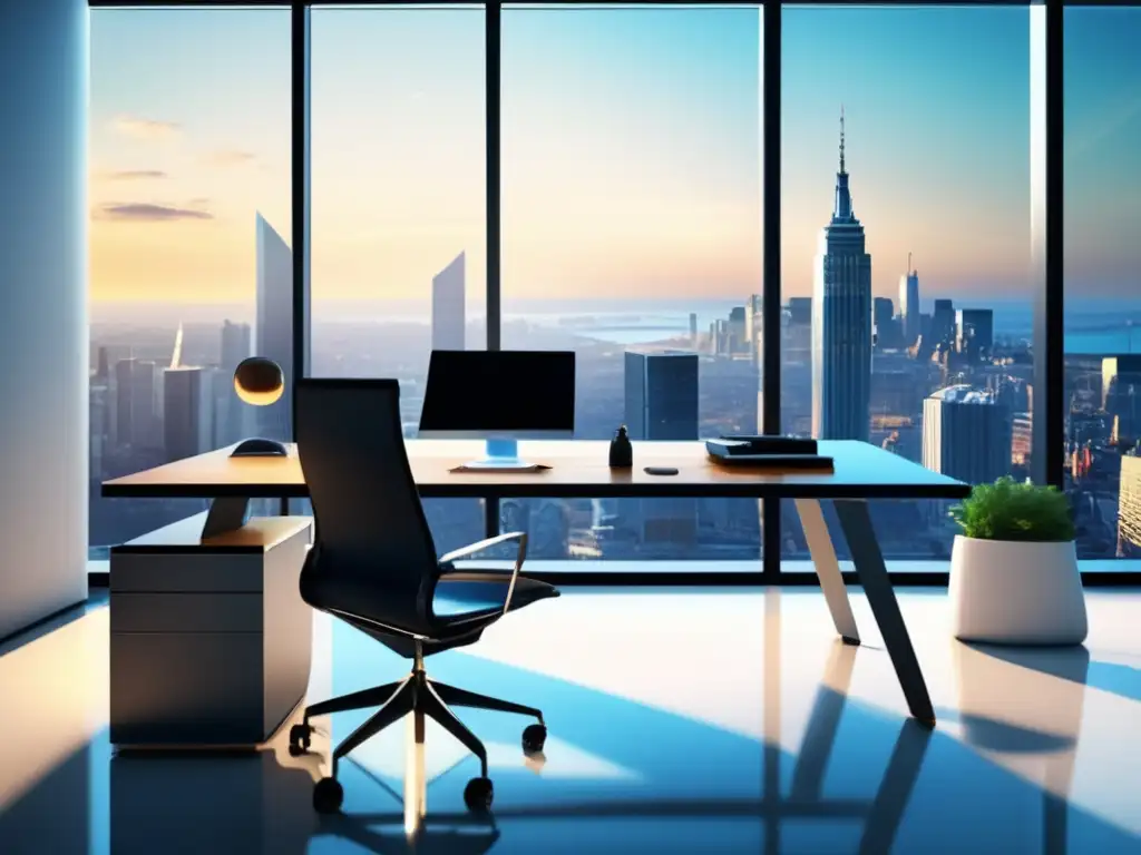 Oficina moderna con vista a la ciudad Oficina moderna con vista a la ciudad: Estrategias rentables de inversión