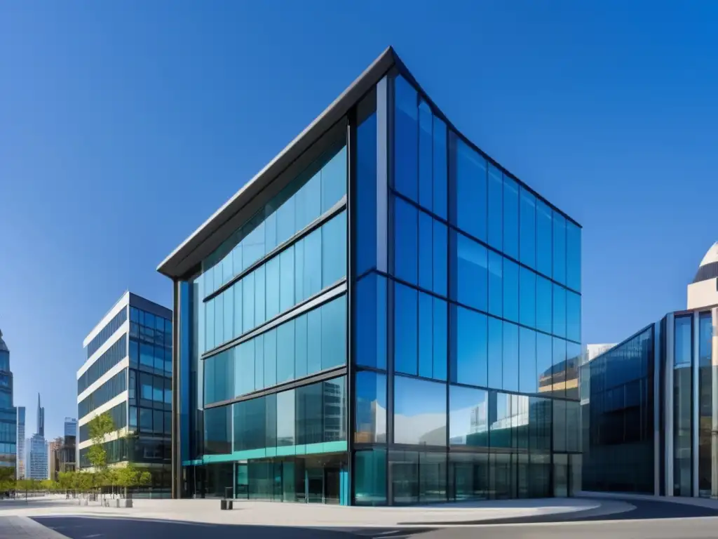 Edificio comercial moderno con diseño innovador Opciones de financiamiento innovadoras propiedades comerciales en vibrante edificio comercial moderno
