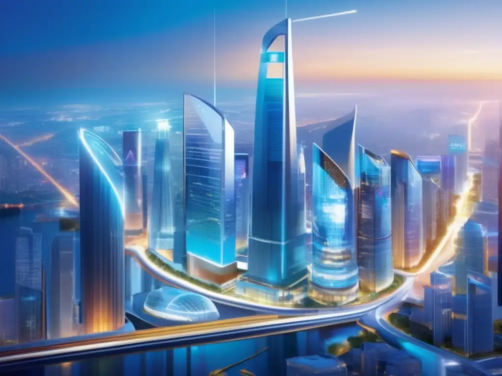 Ciudad futurista: inversión y diversificación en el sector salud Oportunidad de inversión en acciones del sector salud: Guía inversiones acciones sector salud