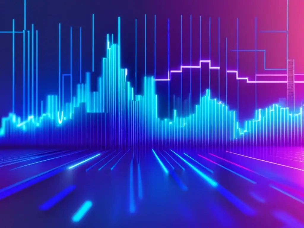 Fusión financiera y tecnológica Oportunidades acciones sector financiero con gráfico bursátil y tecnología moderna
