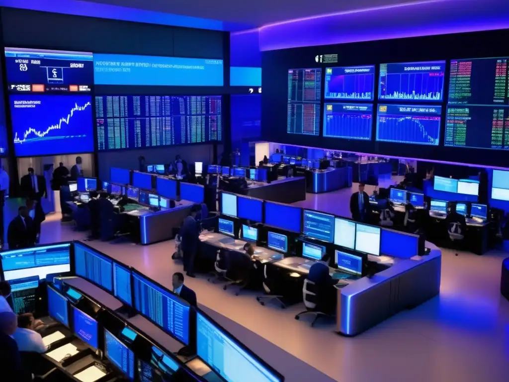 Piso de bolsa moderno y dinámico Oportunidades en Bolsa: Energía y dinamismo en el mercado de derivados