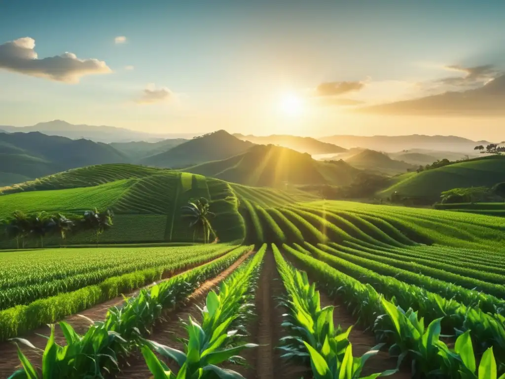 Oportunidades de inversión agrícola en Latinoamérica Oportunidades de inversión agrícola en Latinoamérica: campo verde con cultivos, agricultor y cosecha