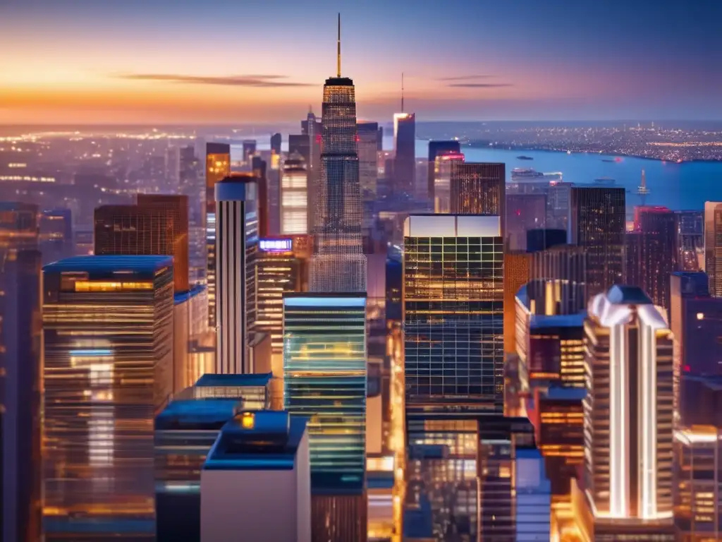 Metrópolis vibrante al atardecer Oportunidades emocionantes en el mercado inmobiliario: Tendencias de Flipping 2023
