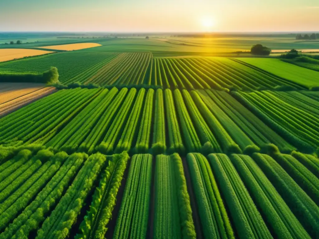 Campo verde y tecnología agrícola innovadora Oportunidades inversión en agricultura inteligente