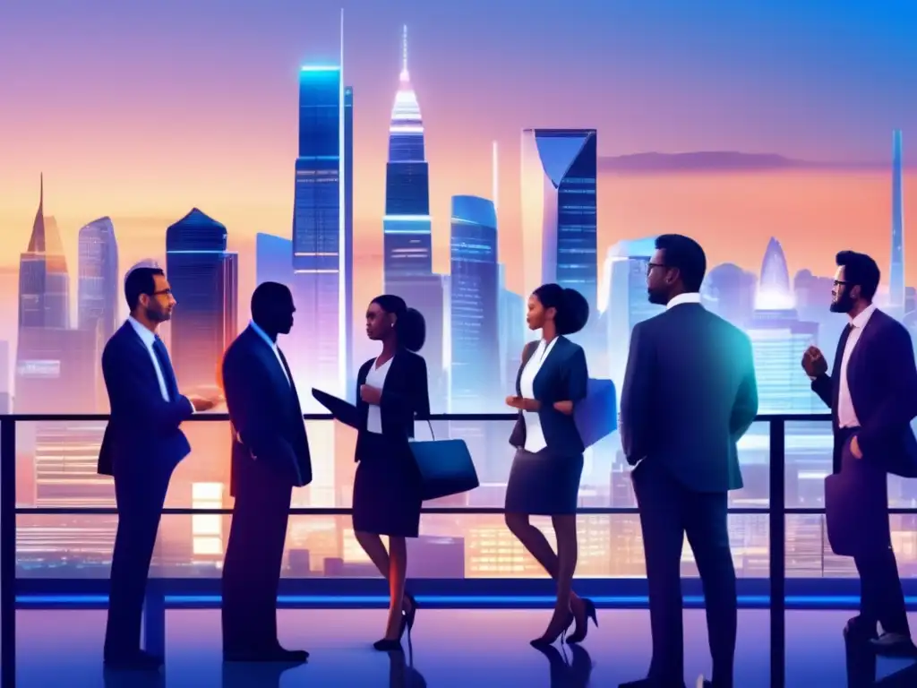 Ciudad moderna y vibrante al atardecer Oportunidades de inversión alternativas en ciudad moderna
