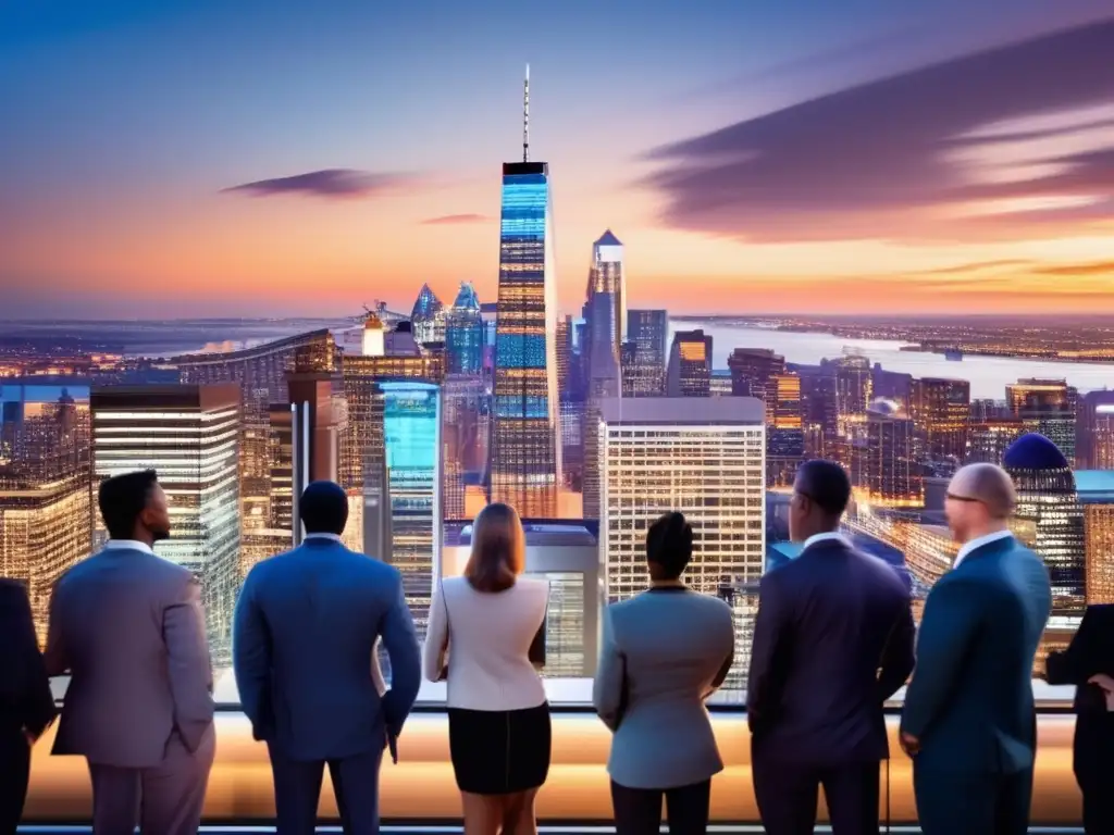 Oportunidades financieras: ciudad moderna al atardecer Oportunidades de inversión en futuros financieros: análisis y diversificación
