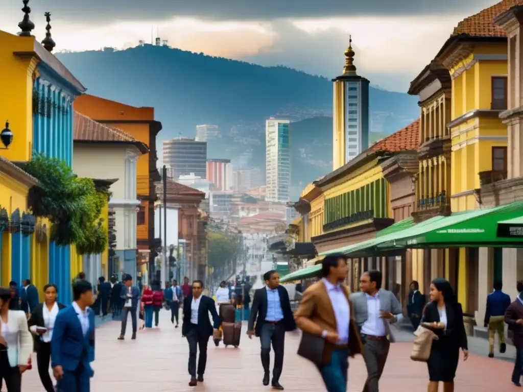 Bogotá, Colombia: Negocios y dinamismo Oportunidades de inversión en Colombia: profesionales en reunión de negocios en Bogotá