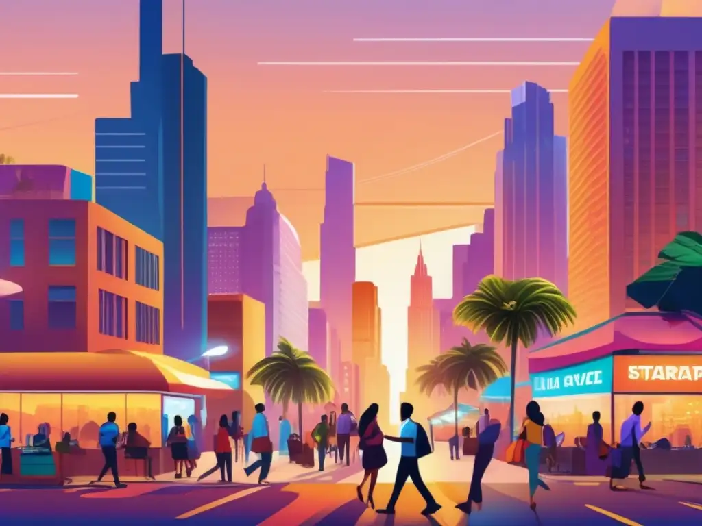 Ciudad latinoamericana llena de energía y oportunidades Oportunidades de inversión en startups latinoamericanas