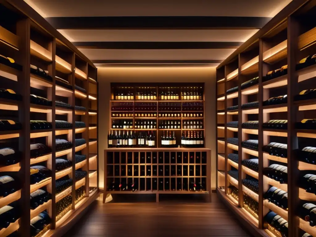 Lujosa bodega de vinos - Oportunidades de inversión en vino: lujosa bodega con elegante organización, exquisita colección y ambiente acogedor