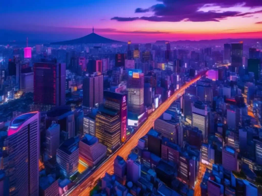 Atardecer dorado en las calles bulliciosas de Tokio Oportunidades en inversiones: Asia Emergente