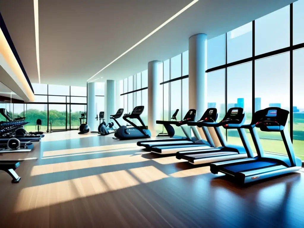 Centro fitness moderno y vibrante con equipos de última generación Oportunidades de inversión en bienestar y fitness, centro de fitness moderno y vibrante con equipo de vanguardia y entrenadores profesionales