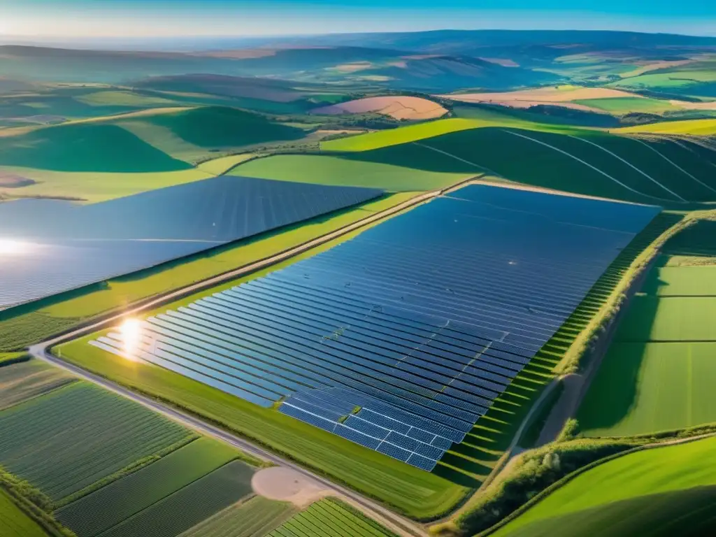 Energía solar: Oportunidades renovables Oportunidades ocultas en energías renovables: paisaje solar 8K