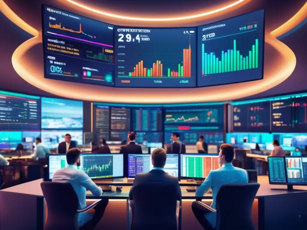 Traders en piso de criptomonedas Oportunidades y riesgos en el mercado criptomonedas - Reshaped criptomonedas en momentos pivote