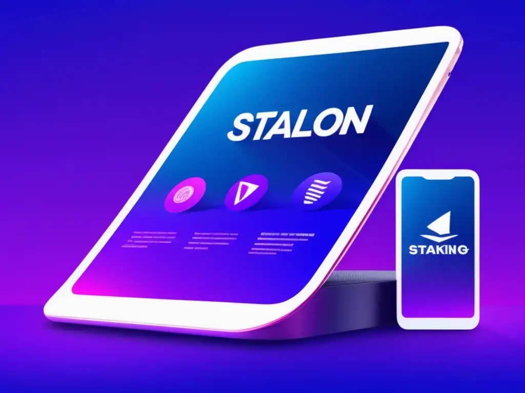 Interfaz de estaca de altcoins Oportunidades de staking en Altcoins con interfaz moderna y fácil de usar