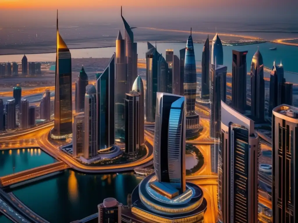 Panorama financiero UAE: rascacielos, lujo, energía Oportunidades de inversión subestimadas en vibrante distrito financiero de Emiratos Árabes Unidos
