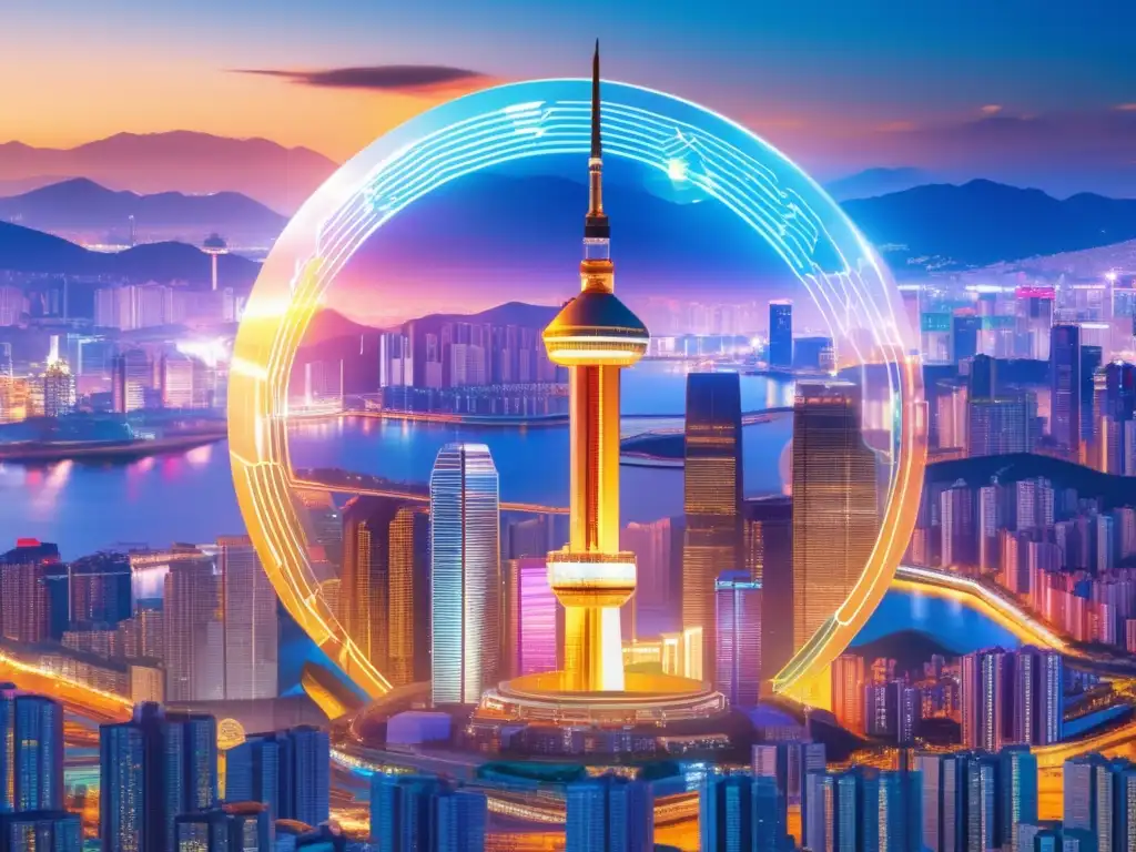 Criptomonedas y tecnología blockchain en Seúl Paisaje criptográfico de Corea del Sur con regulación