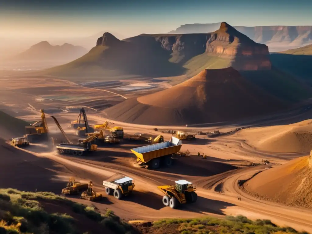 Impresionante paisaje minero en Sudáfrica Paisaje minero Sudáfrica: belleza natural y sector minero destacado