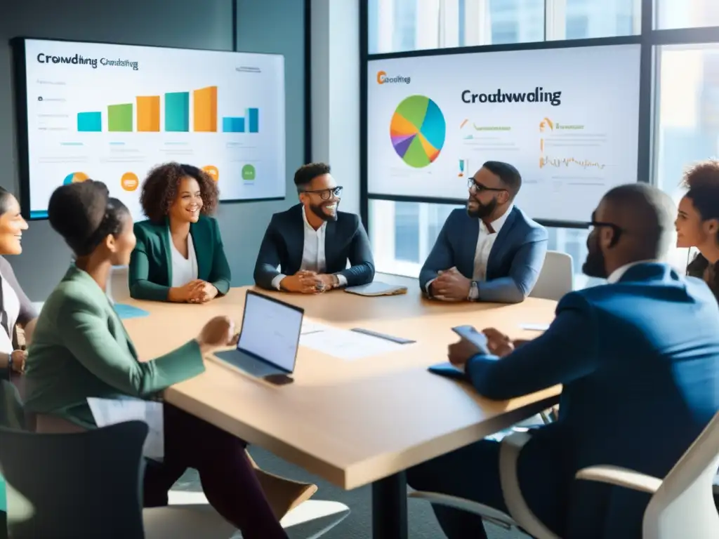 Taller de crowdfunding: profesionales colaborando Participantes en curso de crowdfunding rentables