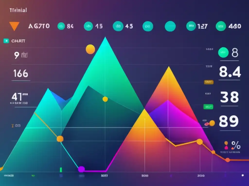 Gráficos financieros con patrones exitosos Patrones éxito en gráficos financieros: interfaz moderna y detallada muestra reconocimiento de patrones y rentabilidad