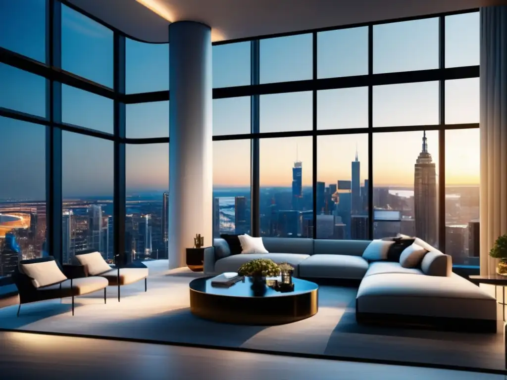 Lujoso penthouse en distrito financiero Penthouse de lujo en distrito financiero con vistas panorámicas a la ciudad
