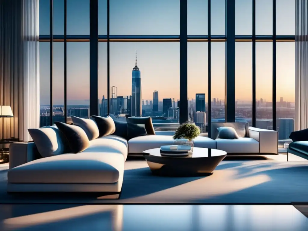Lujoso penthouse moderno con vistas panorámicas Penthouse de lujo con vistas panorámicas en edificio moderno - Mitos desmentidos: Hacerse rico bienes raíces