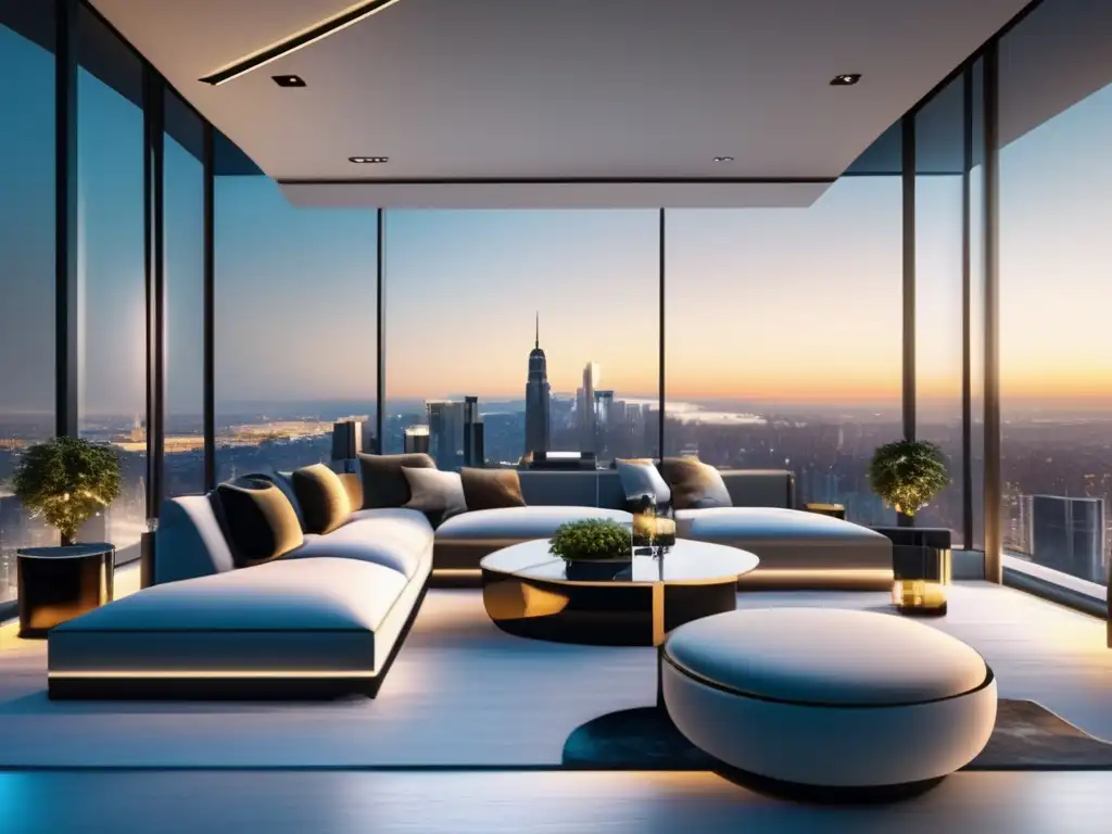Lujoso penthouse moderno con vistas panorámicas Penthouse moderno de lujo con vistas panorámicas en ciudad vibrante - Beneficios inversión inmobiliaria magnates