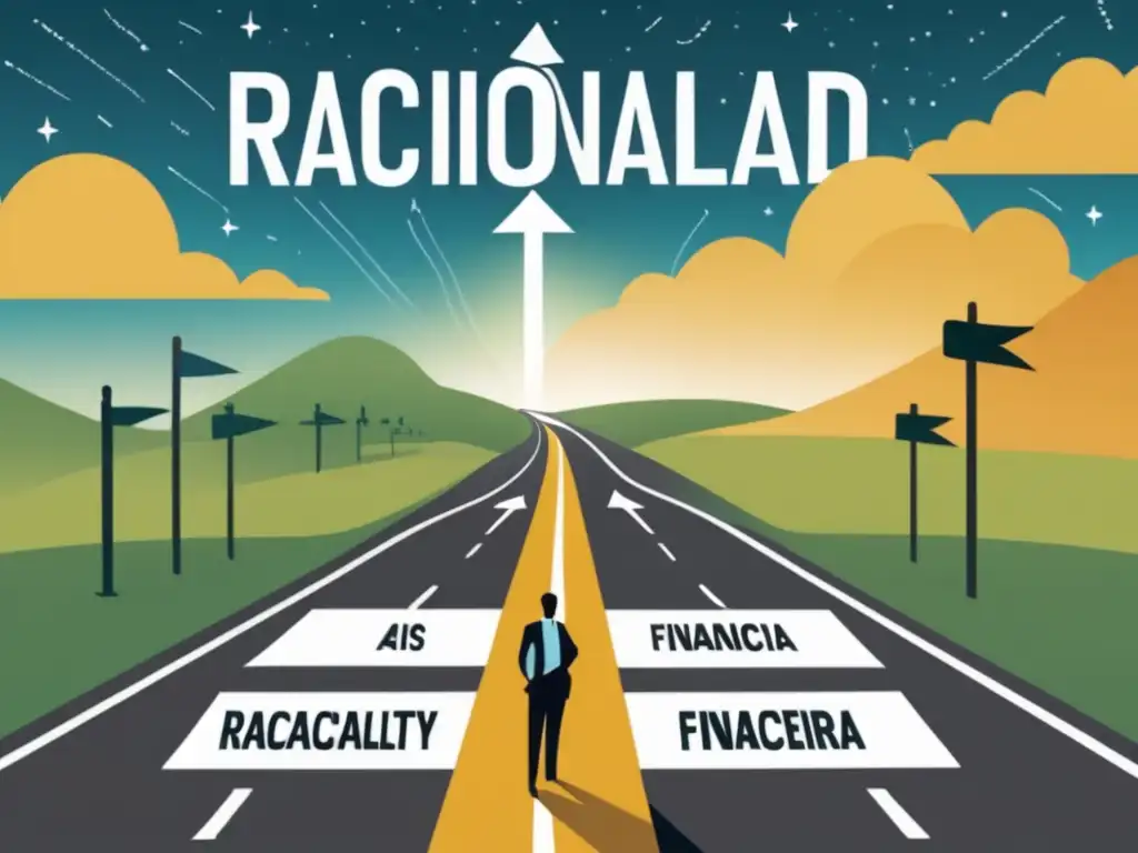 Elección entre racionalidad financiera y sesgos cognitivos Persona en encrucijada: Racionalidad financiera vs Sesgos cognitivos en finanzas